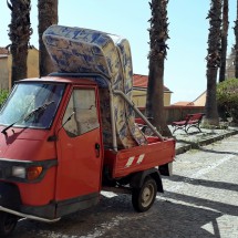 Typical Italian "truck" with three wheels